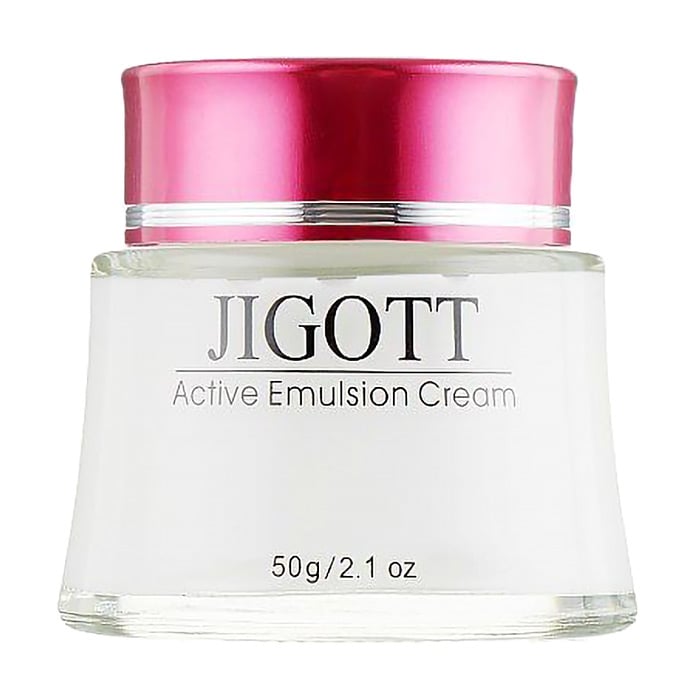 Акція на Крем для обличчя Jigott Active Emulsion Cream, 50 г від Eva