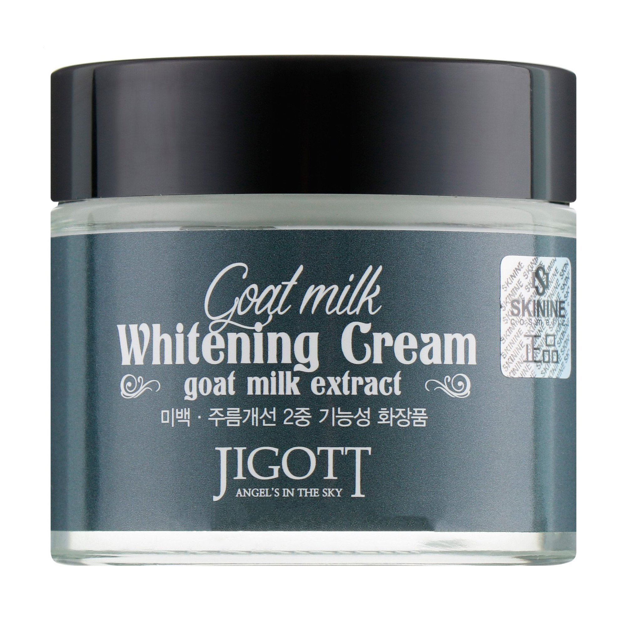 Акція на Відбілювальний крем для обличчя Jigott Goat Milk Whitening Cream з екстрактом козиного молока, 70 мл від Eva