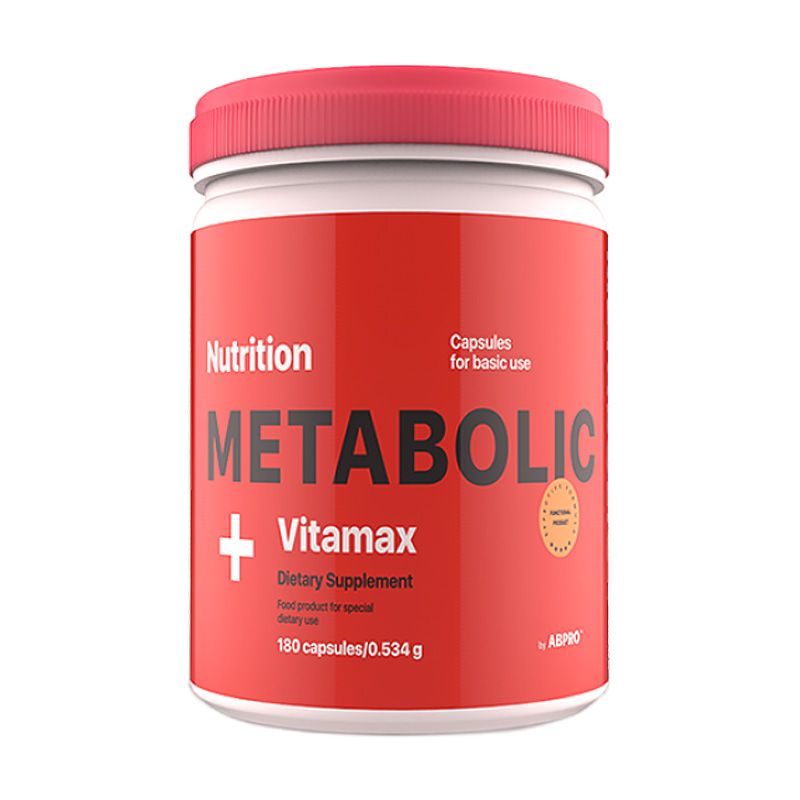

Уцінка! Вітаміни AB PRO Metabolic Vitamax, 180 капсул