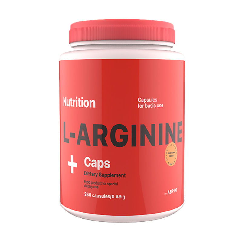 

Уцінка! L-аргінін AB PRO L-Arginine, 350 каспул