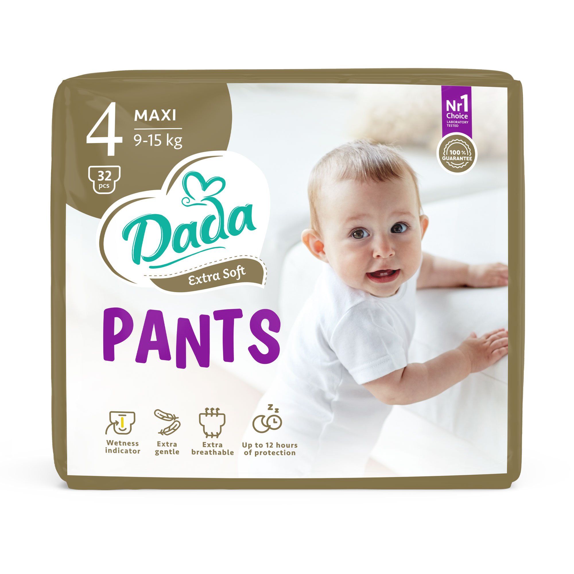 

Підгузки-трусики Dada Extra Soft Maxi розмір 4 (9-15 кг), 32 шт