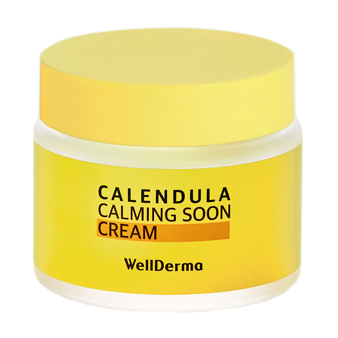 

Уцінка! Заспокійливий крем для обличчя WellDerma Calendula Calming Soon Cream з календулою, 80 г