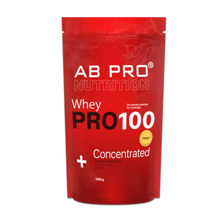 

Протеїн AB Pro Whey Pro 100 Concentrated Полуниця, в порошку, 1 кг