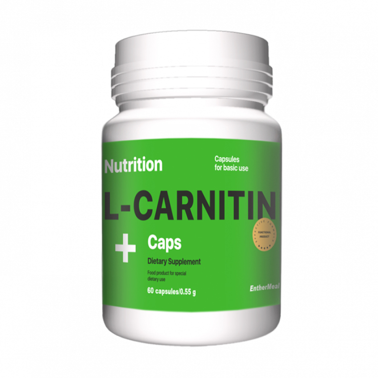 

L-Карнітин AB PRO EntherMeal L-Carnitine + Caps, 60 капсул