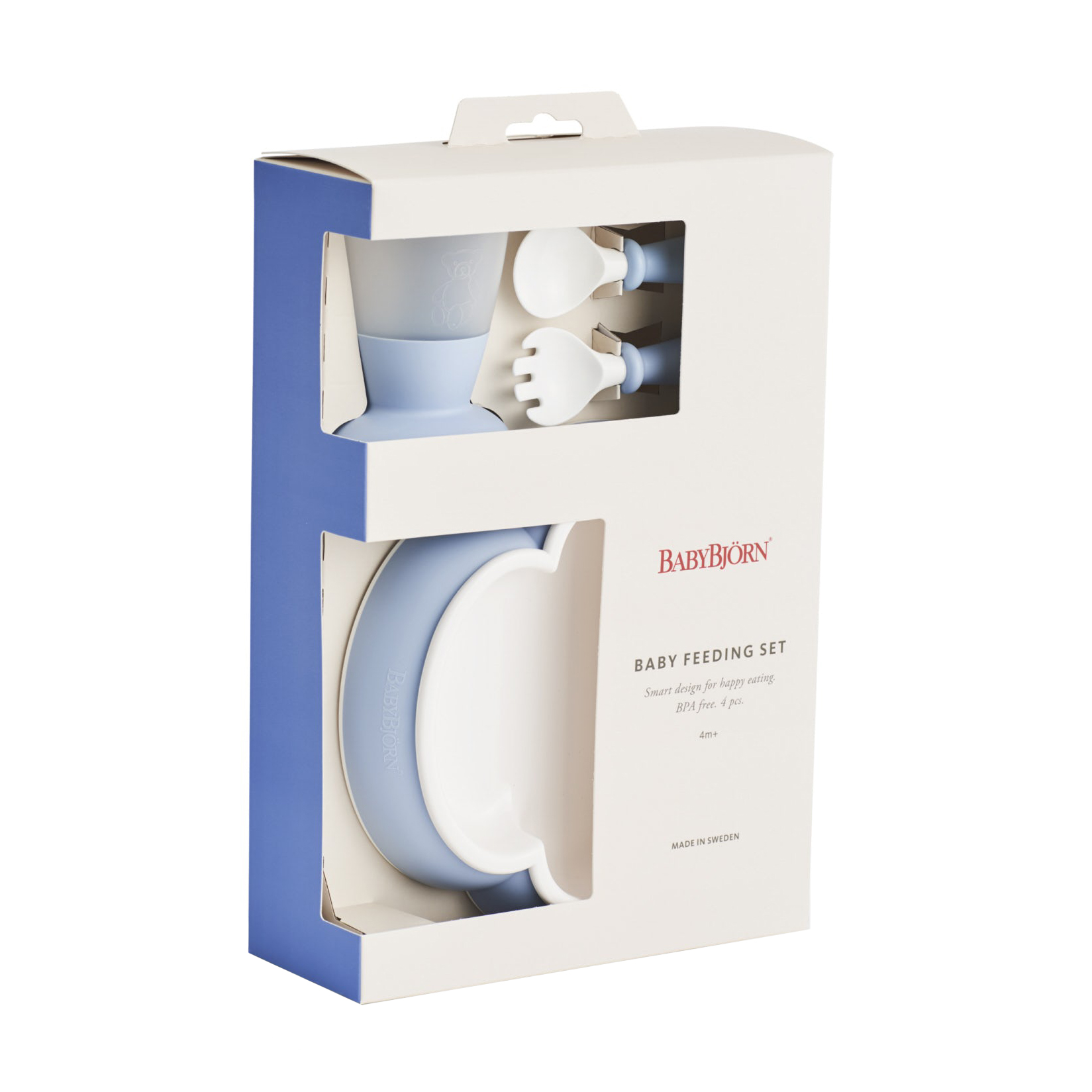 

Дитячий набір посуди BabyBjorn Baby Feeding Set Powder Blue, блакитний, 4 предмета (78167)