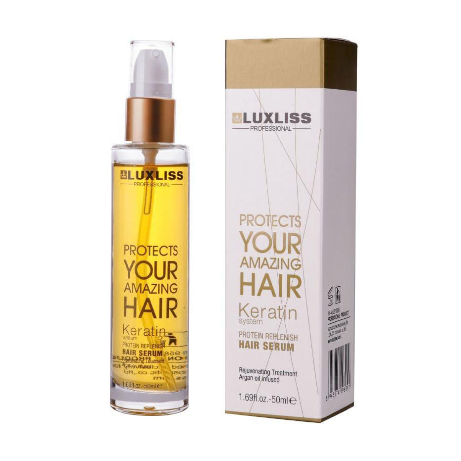 

Олія для волосся Luxliss Keratin Protein Replenish Hair Serum на основі кератину, 50 мл