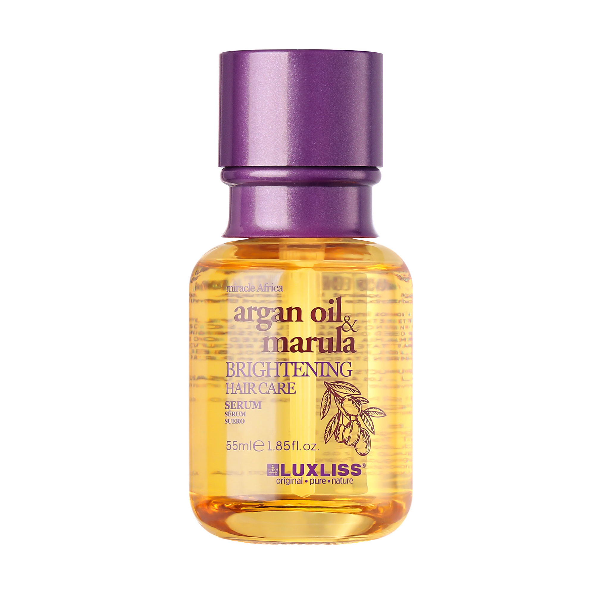 

Сироватка для волосся Luxliss Miracle Africa Brightening Hair Care Serum Argan Oil & Marula, 55 мл