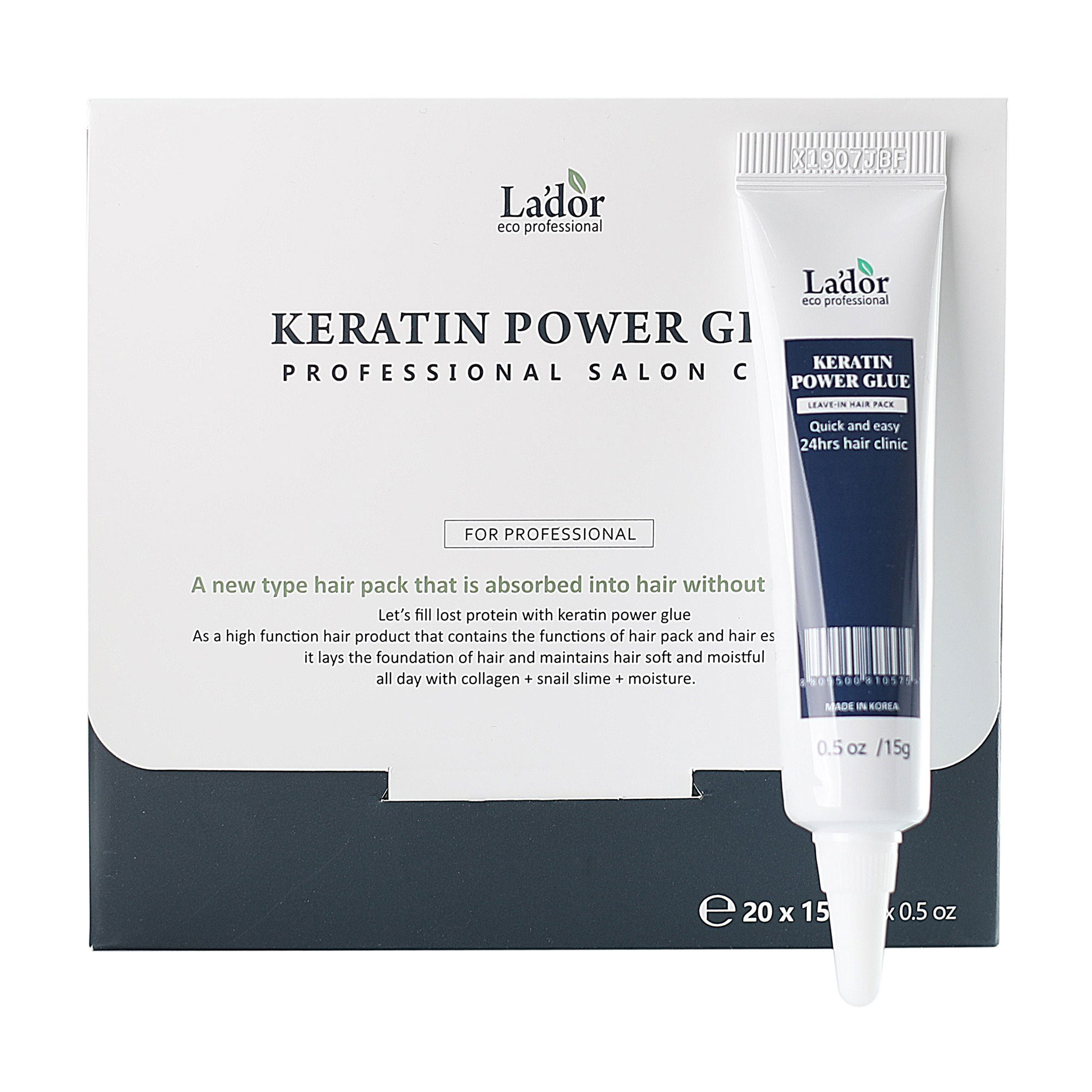 

Сироватка для посічених кінчиків La'dor Keratin Power Glue, 20*15 г