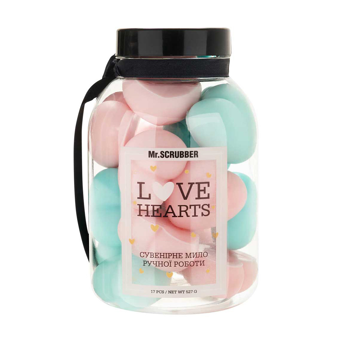 

Уцінка! Парфумоване мило ручної роботи Mr.Scrubber Love Hearts, 527 г
