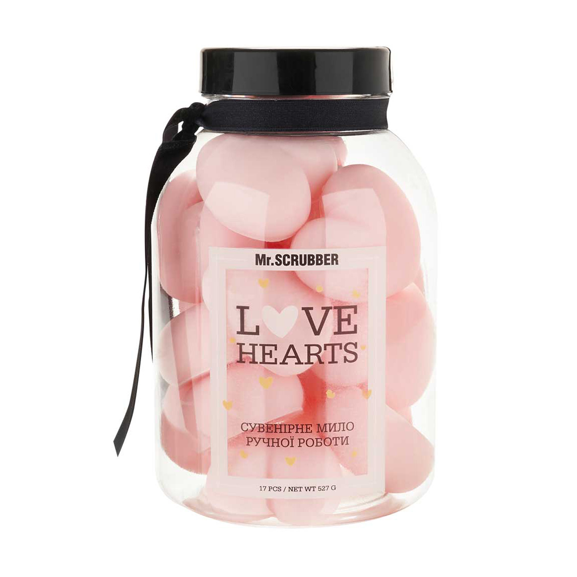 

Уцінка! Парфумоване мило ручної роботи Mr.Scrubber Love Hearts Pink, 527 г