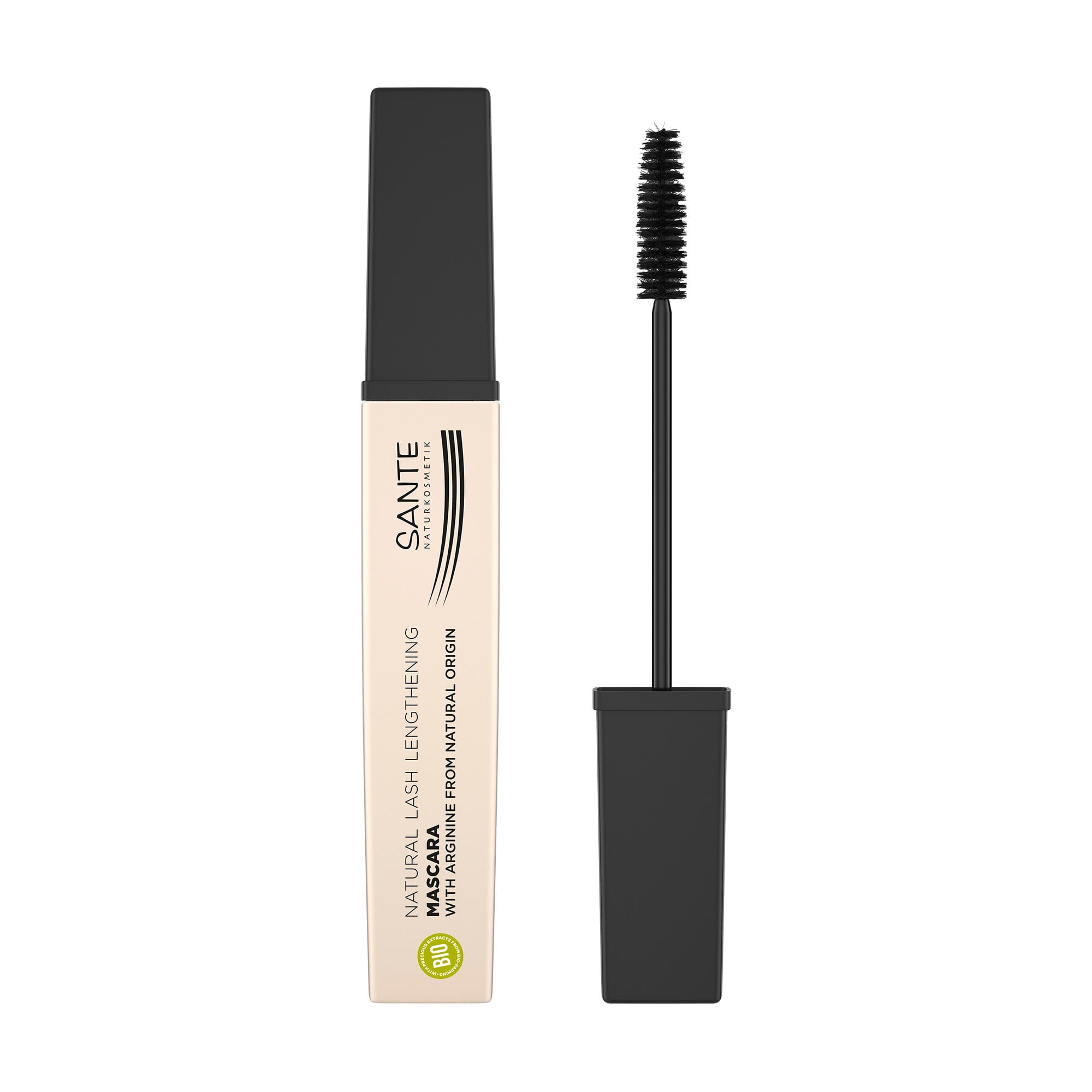 

Біотуш для вій Sante Natural Lash Lengthening Mascara Black, 8 мл