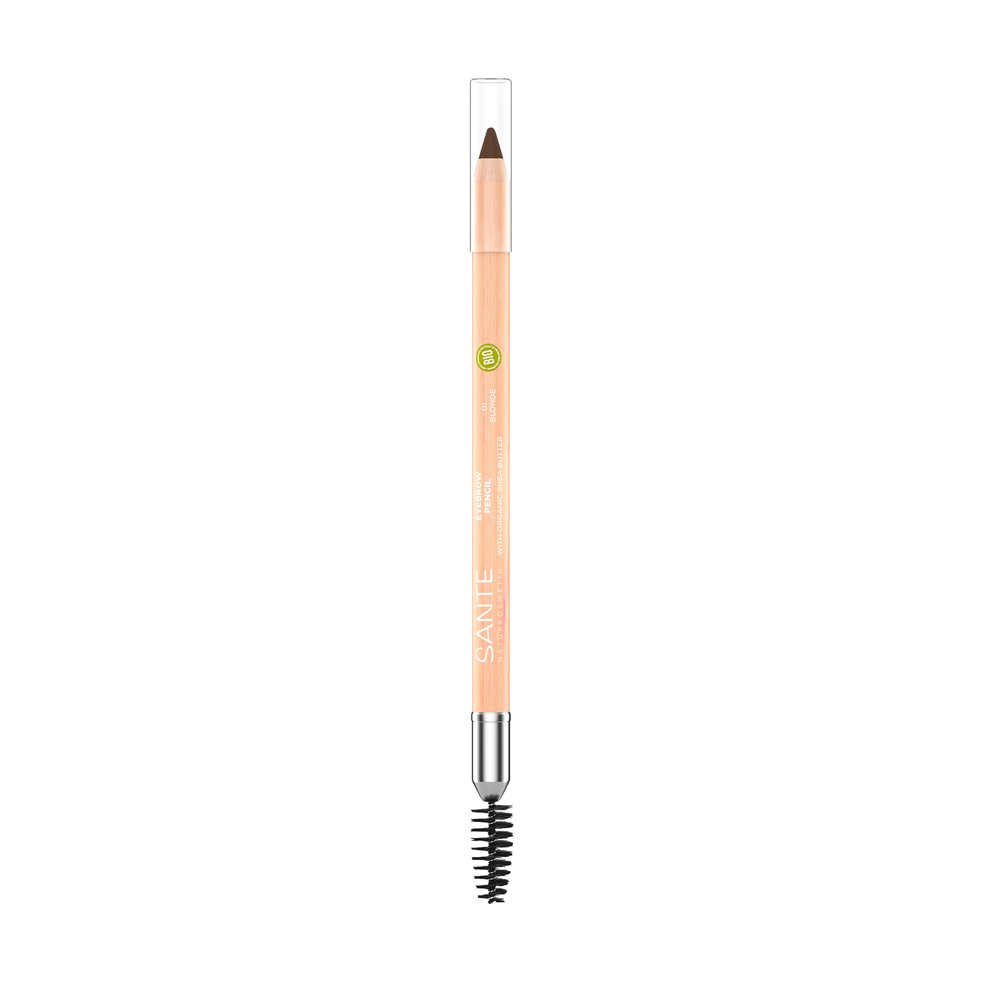 

Біоолівець для брів Sante Eyebrow Pencil зі щіточкою, 02 Brown, 1.08 г