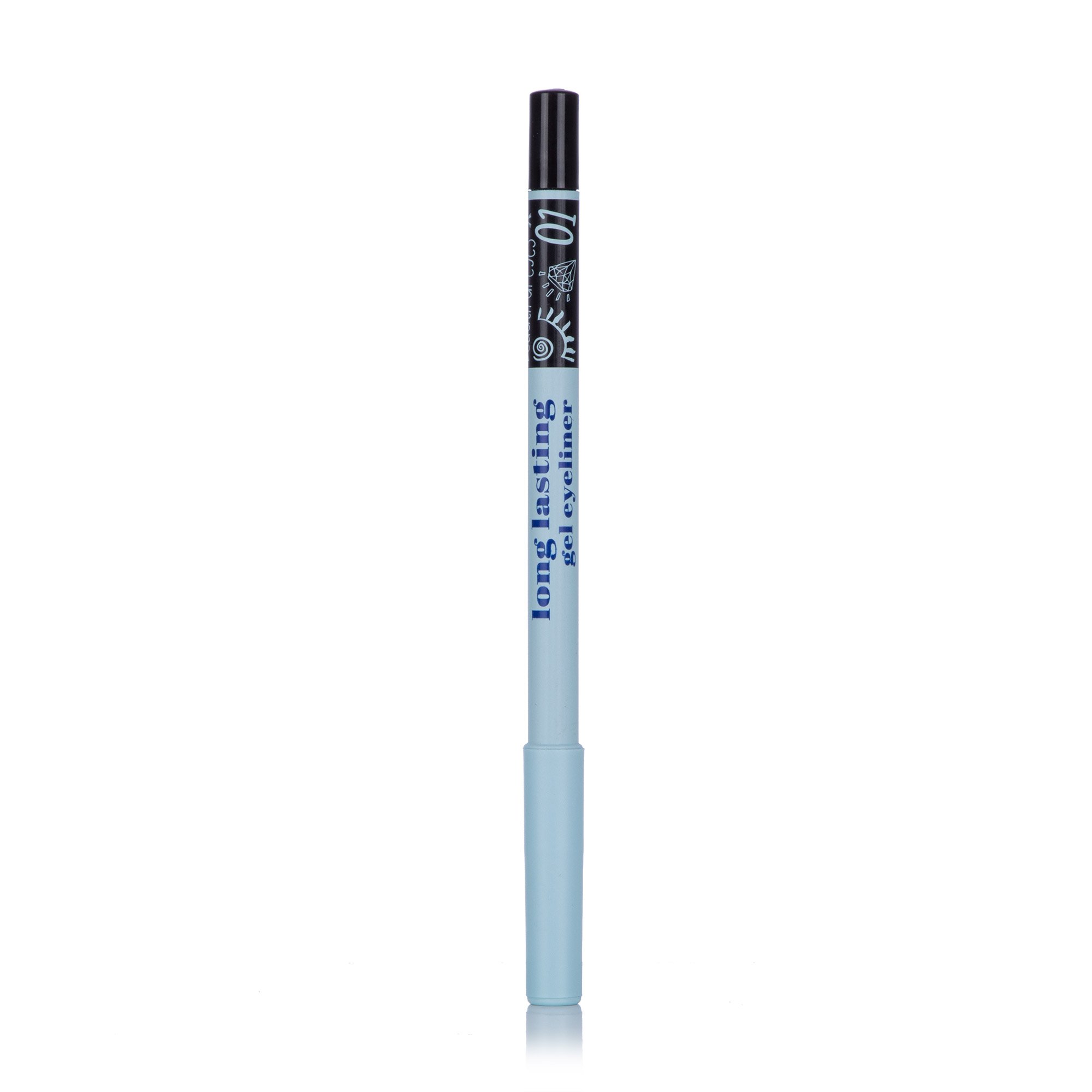 

Стійкий гелевий олівець для очей GlamBee Long Lastihg Gel Eyeliner 01, 1.8 г