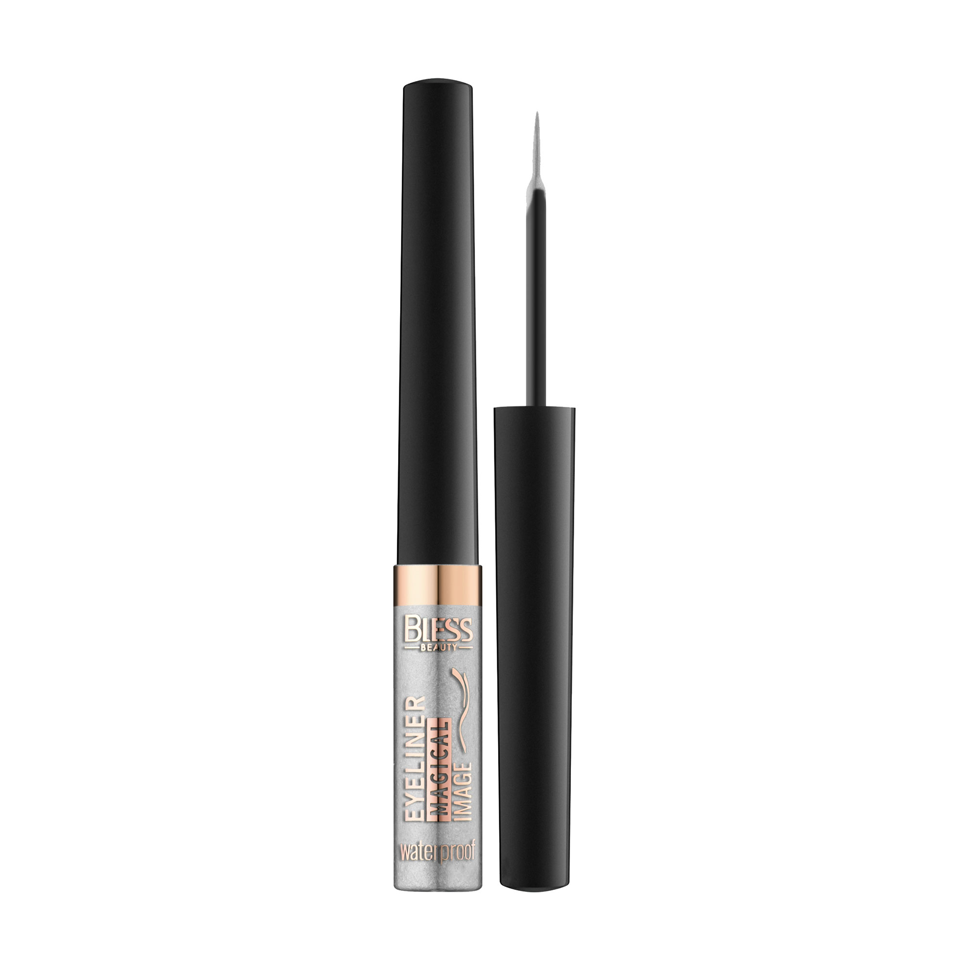 

Підводка для очей Bless Beauty Waterproof Eyeliner Megical Image, 01 Silver, 4.5 мл