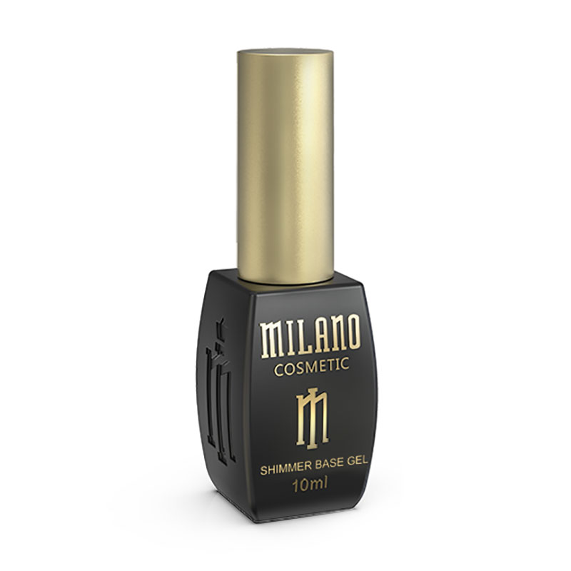 

Камуфлювальна кольорова база для гель-лаку Milano Cosmetic Shimmer Base Gel з шимером, 012, 10 мл