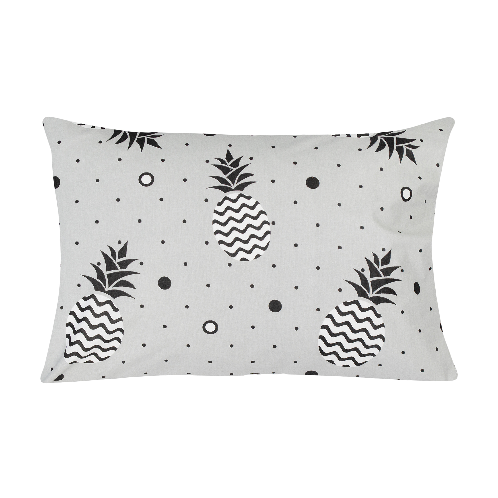 

Наволочка бязева Home Line Ананас, сіра, 50*70 см (165227)
