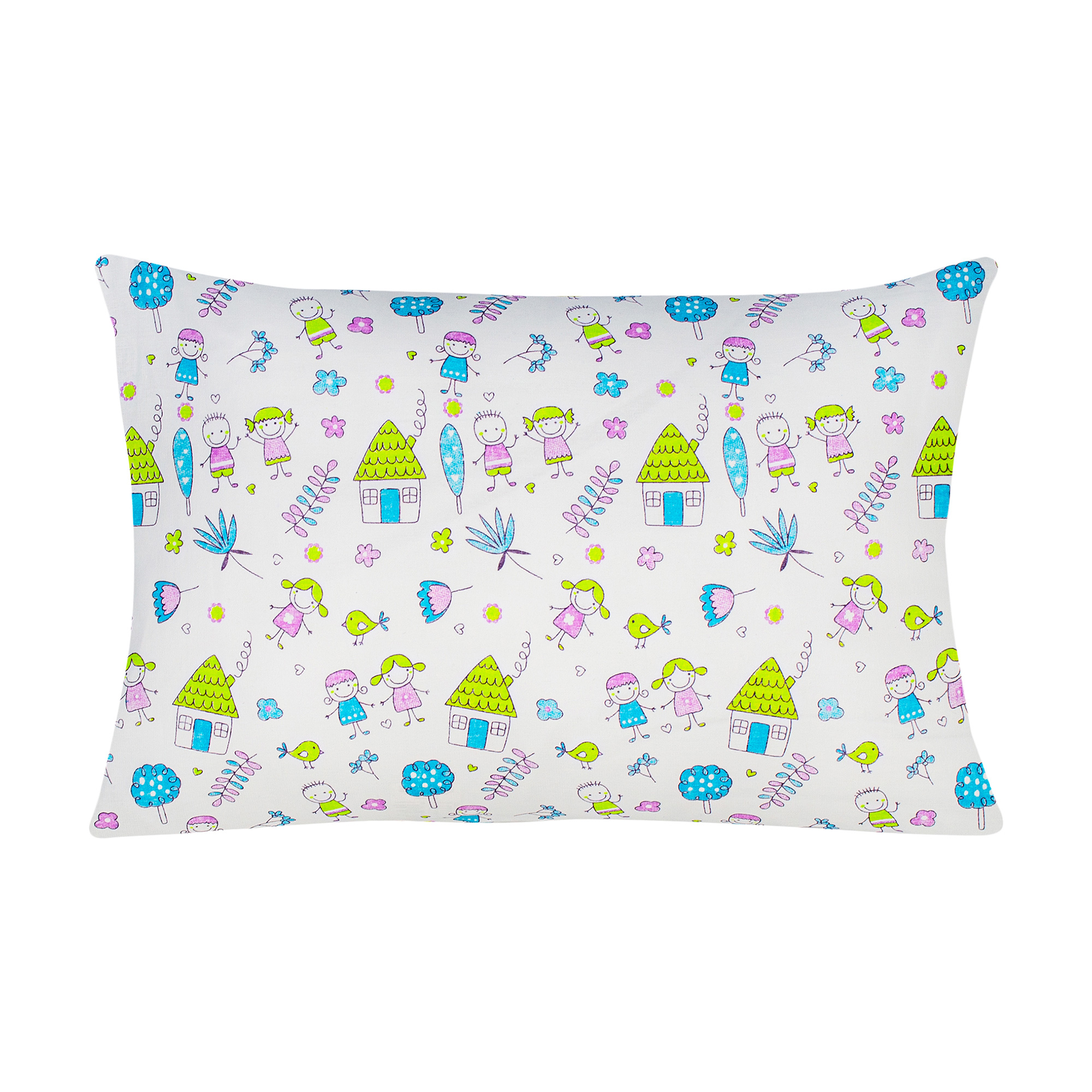 

Наволочка бязева Home Line Дівчата та хлопчики, біла, 40*60 см (163839)