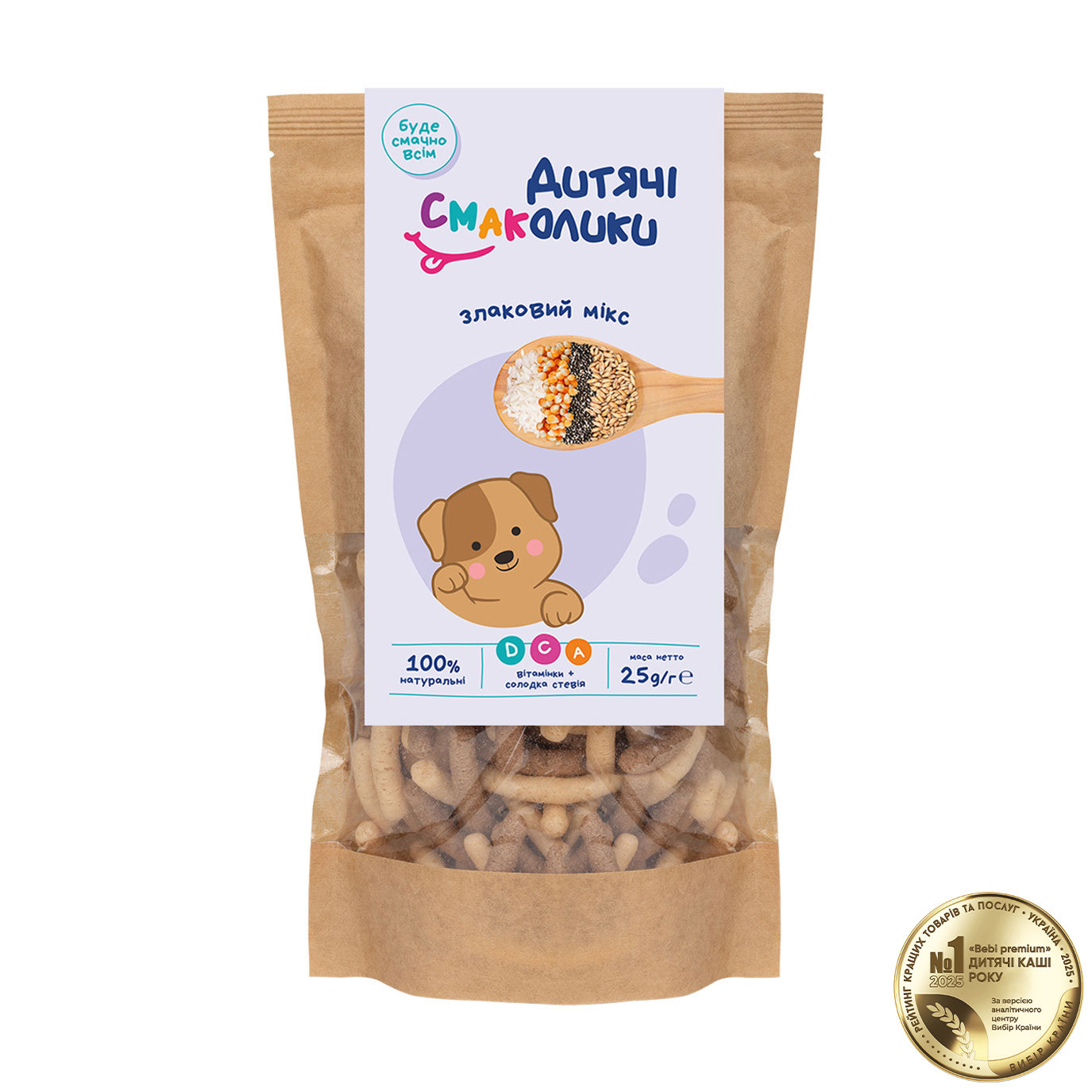 

Дитячі снеки Дитячі смаколики Злаковий мікс, від 3 років, 25 г