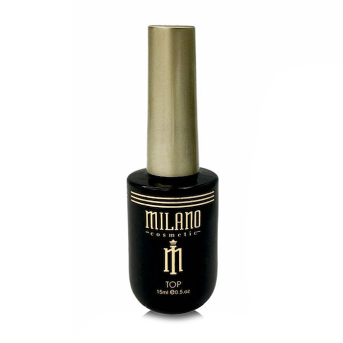 

Топ для гель-лаку Milano Cosmetic No Sticky Top Milk без липкого шару, 15 мл