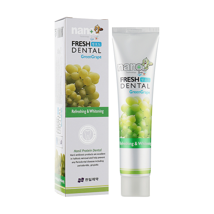 Зубна паста Hanil Nano Fresh Dental Green Grape Toothpaste з екстрактом винограду, 160 г