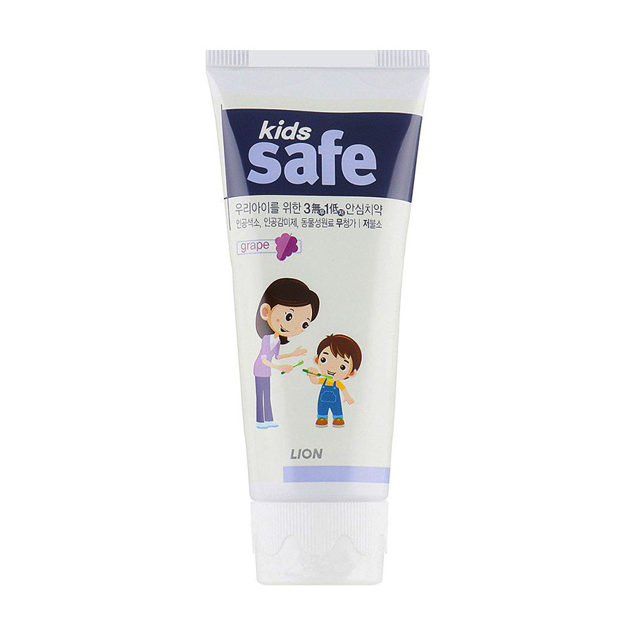 

Дитяча зубна паста Lion Kids Safe Виноград, від 3 до 12 років, 90 г
