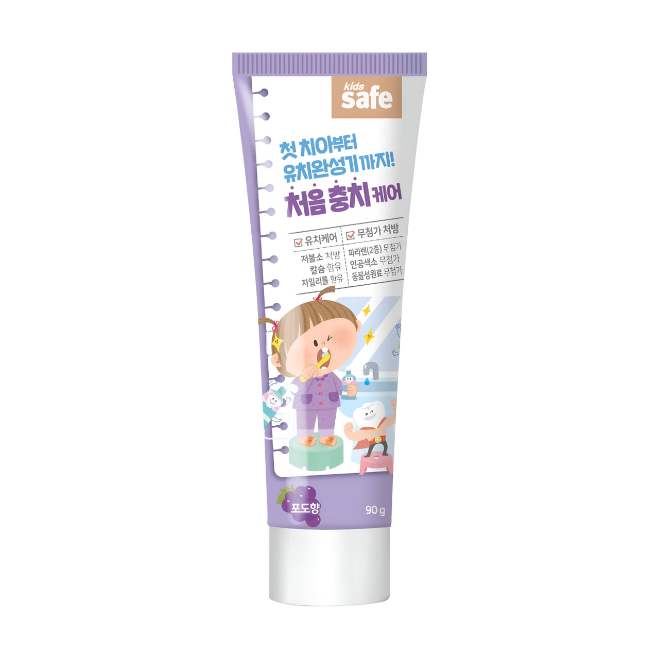 

Дитяча зубна паста Lion Kids Safe Виноград, від 3 до 12 років, 90 г