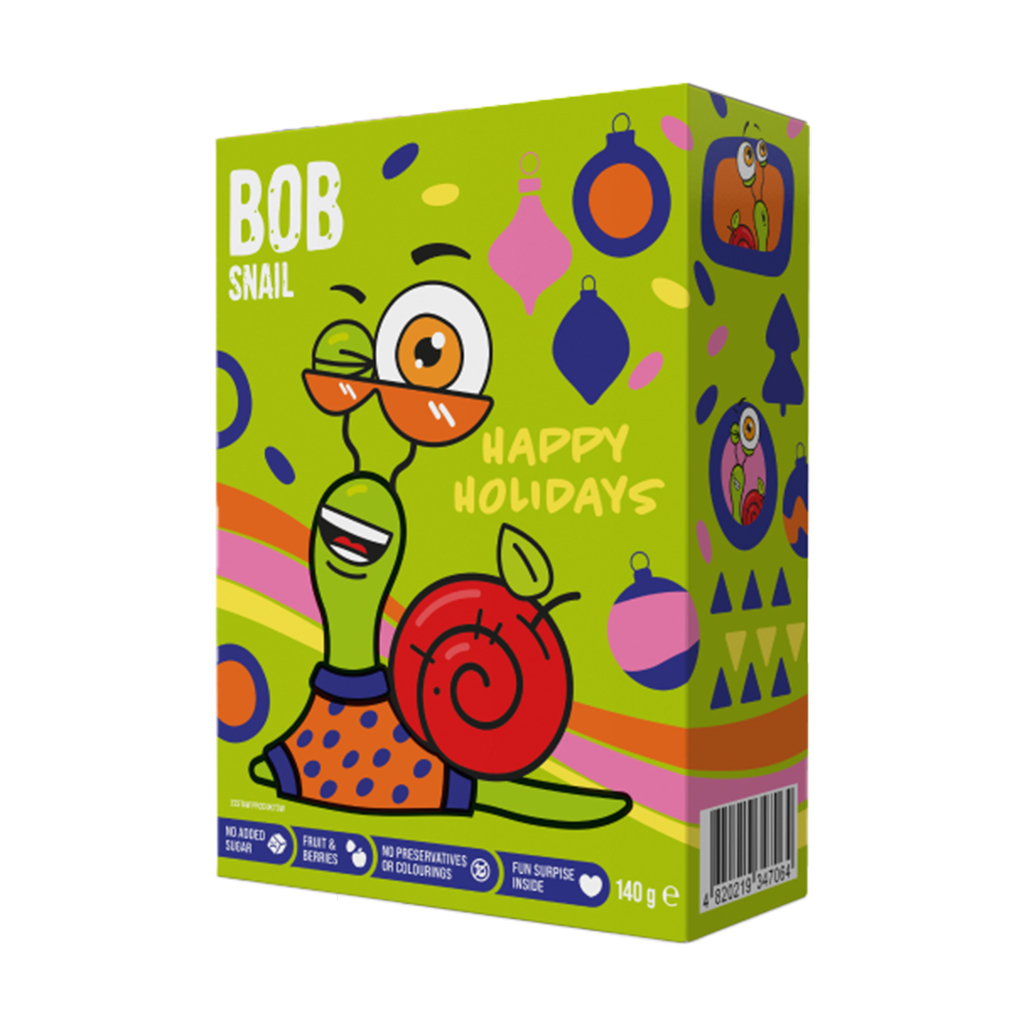 

Уцінка! Набір Bob Snail Christmas box Різдвяний бокс з іграшкою, 140 г