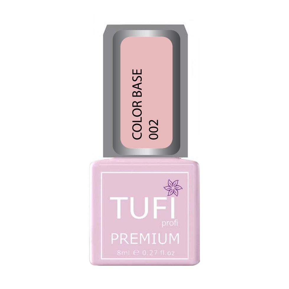 

База для гель-лаку Tufi profi Premium Color Base 002 Персиково-рожевий, 8 мл