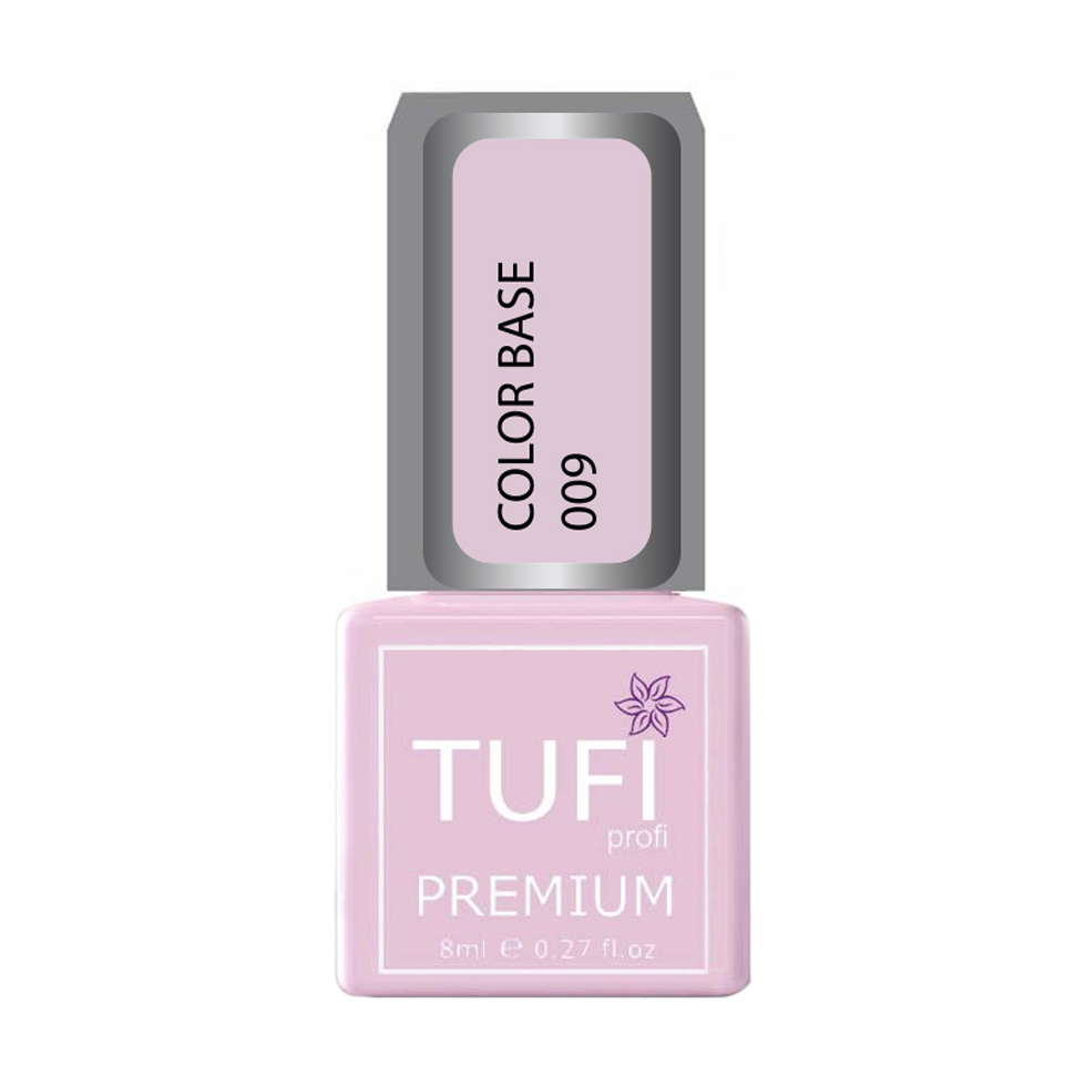 

База для гель-лаку Tufi profi Premium Color Base 009 Напівпрозорий рожевий беж, 8 мл