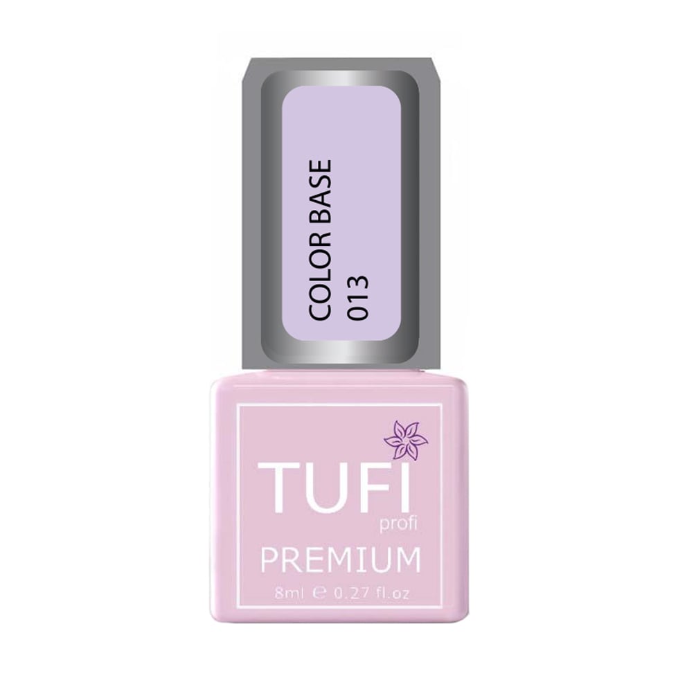 

Уцінка! База для гель-лаку Tufi Profi Premium Color Base 013 Напівпрозорий бузковий, 8 мл