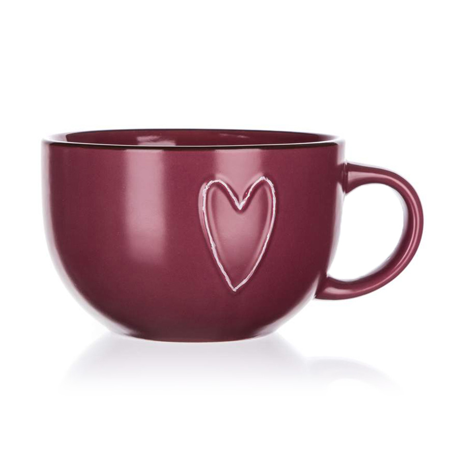 

Чашка Banquet Heart Bordo, 730 мл (60324995)