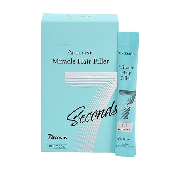 

Уцінка! Відновлювальний філер для волосся Adelline 7 Seconds Miracle Hair Filler, 20*10 мл