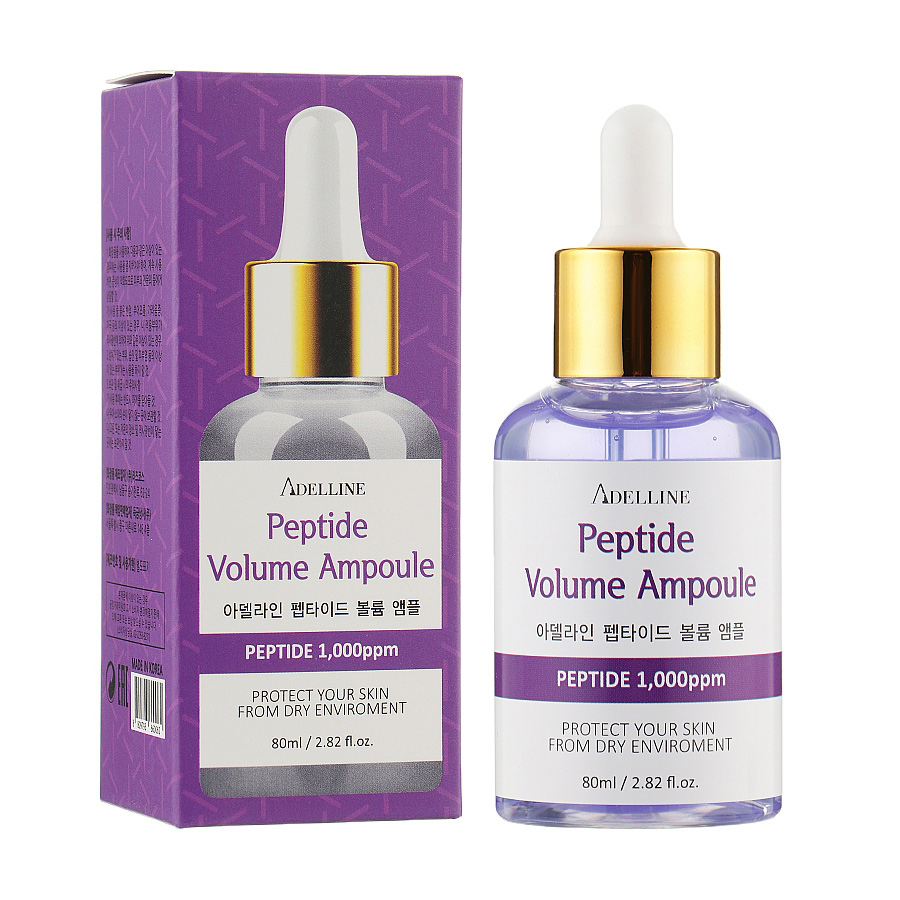 

Уцінка! Омолоджувальна ампульна сироватка для обличчя Adelline Peptide Volume Ampoule з пептидами, 80 мл