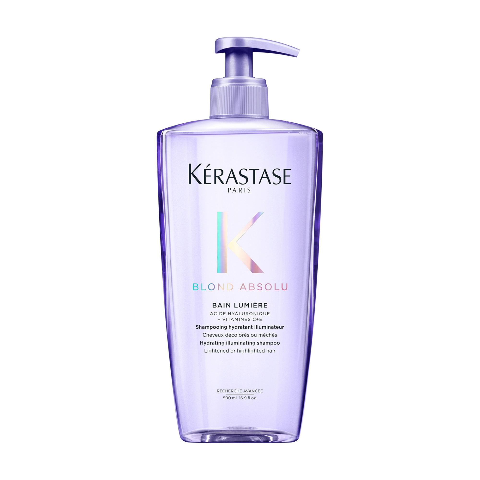 Зволожувальний шампунь-ванна Kerastase Blond Absolu Bain Lumiere Shampoo для блиску освітленого або мелірованого волосся, 500 мл