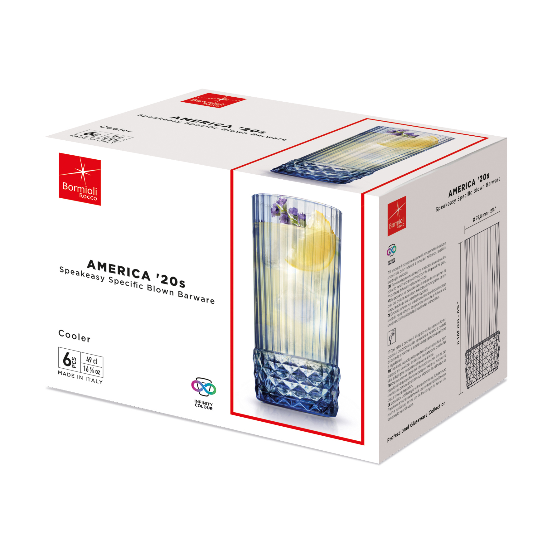 

Набір склянок Bormioli Rocco America'20s Sapphire Blue, 6*480 мл (122154BB9121990)
