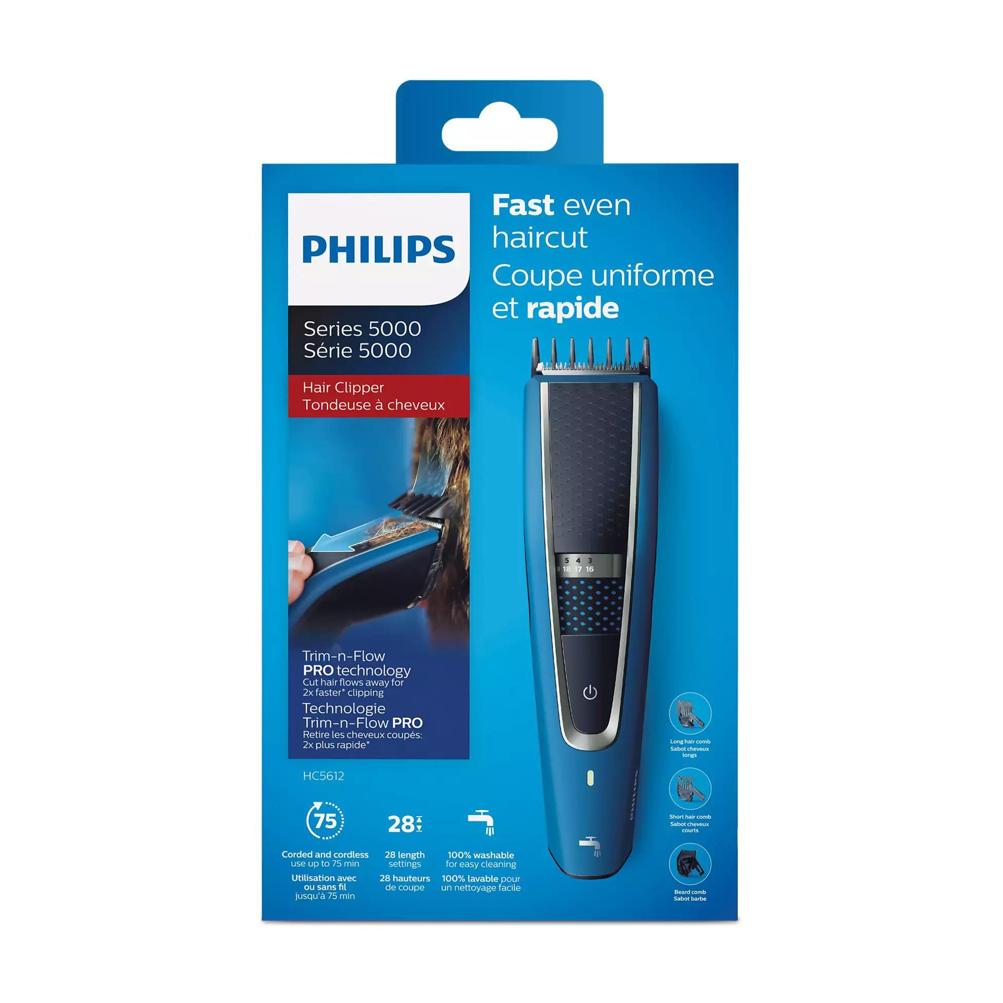 

Машинка для стрижки Philips HC5612/15 Black/Blue