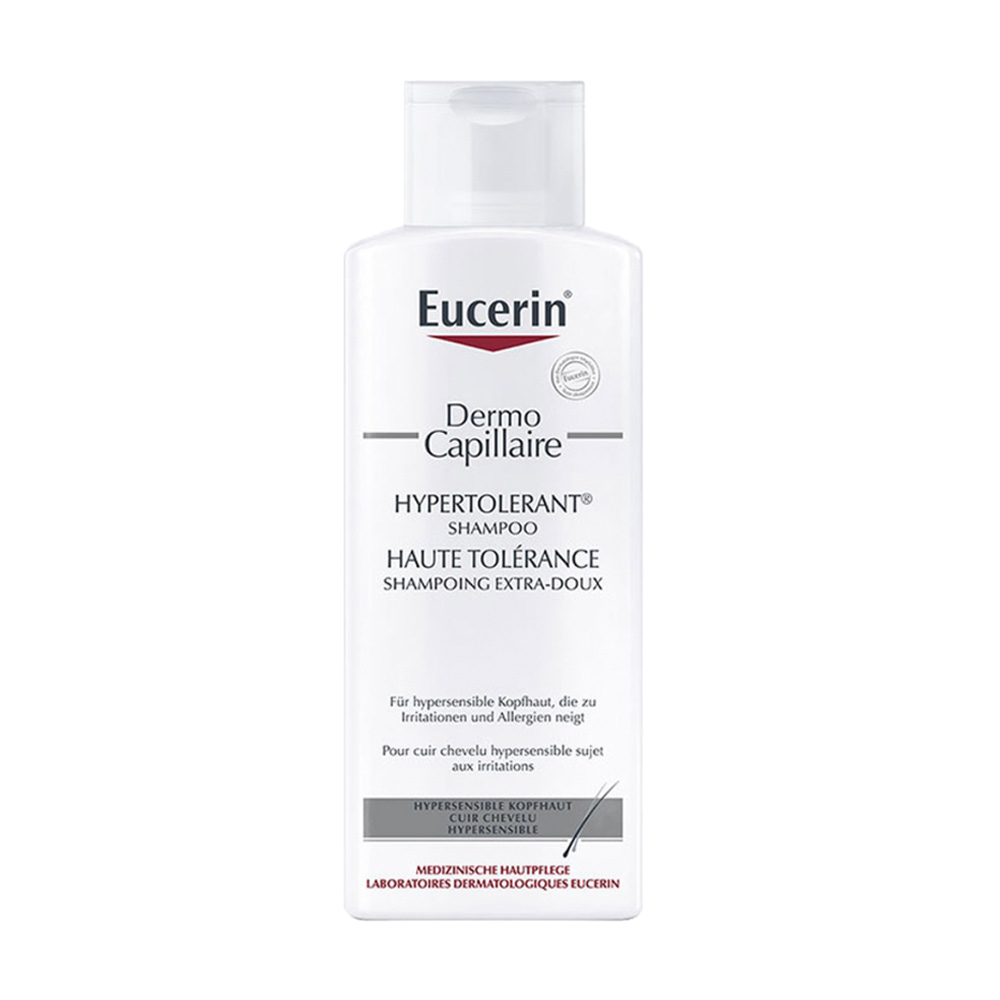 

Заспокійливий шампунь Eucerin DermoCapillaire Hypertolerant Shampoo для чутливої шкіри голови, 250 мл