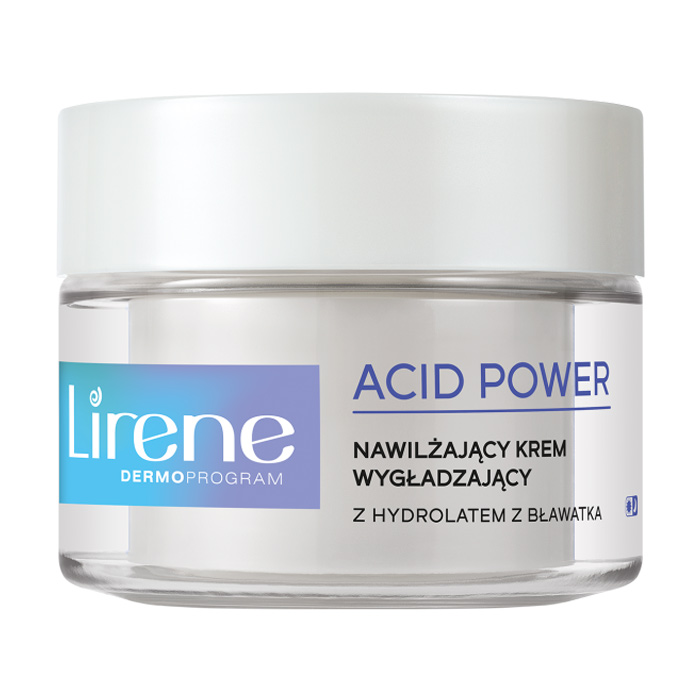 

Зволожувальний крем для обличчя Lirene Acid Power Moisturizing Smoothing Cream With Cornflower Hydrolate, 50 мл