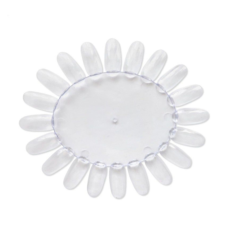 

Прозора палітра-ромашка для нанесення лаків Vizavi Professional, 20 типс