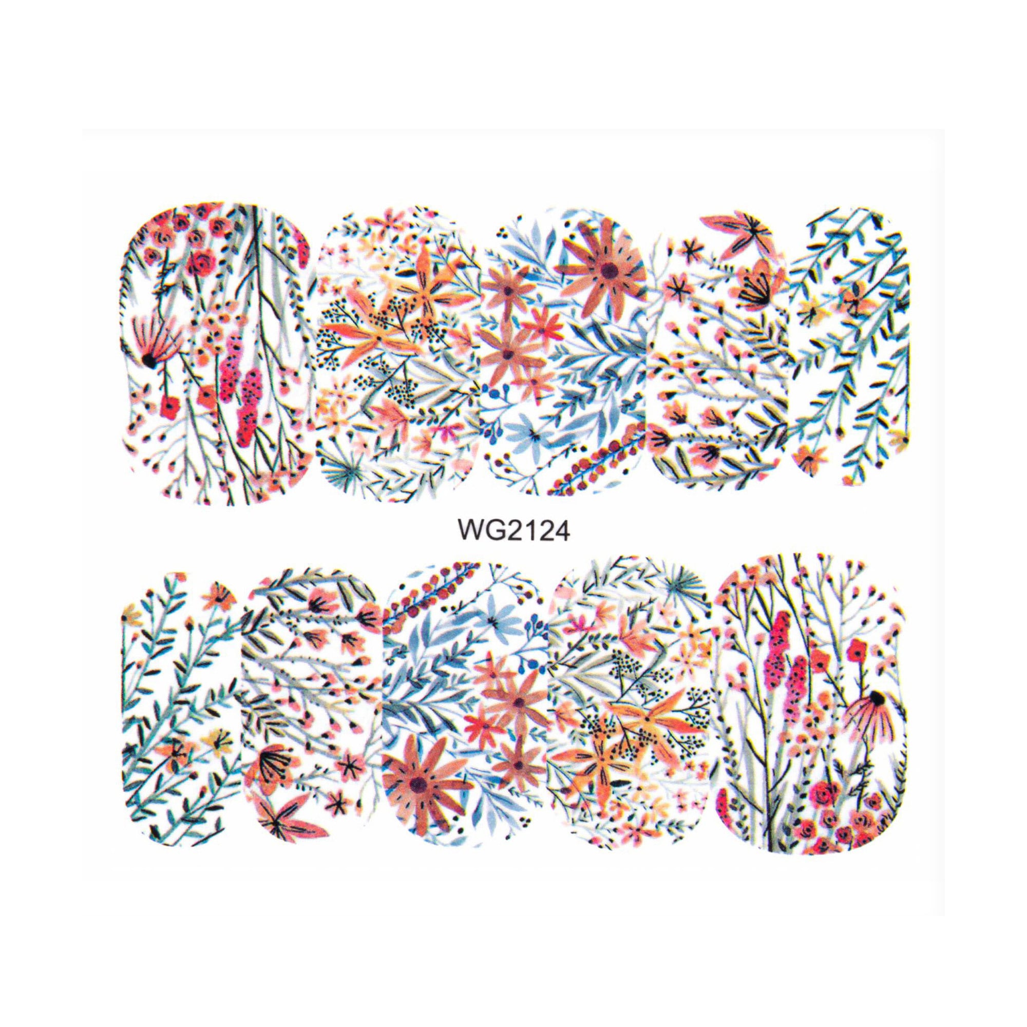 

Водні наліпки для нігтів Vizavi Professional WG-2124