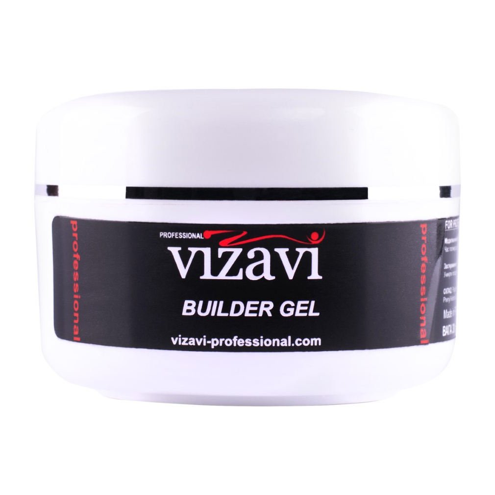 

Моделювальний гель для нарощування нігтів Vizavi Professional Builder Gel, AG-002 Білий, 5 мл