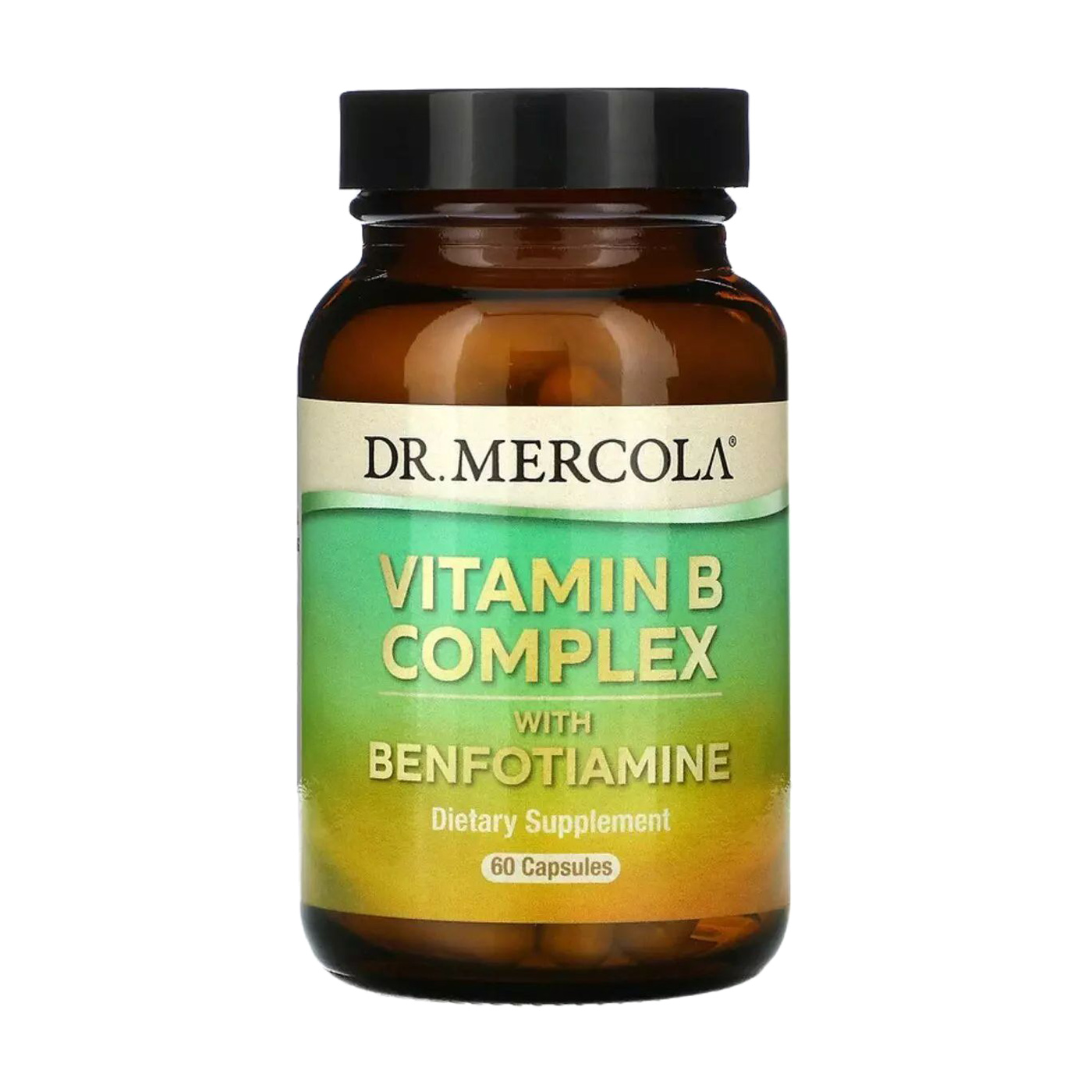 

Комплекс вітамінів B з бенфотіаміном Dr. Mercola Vitamin B Complex with Benfotiamine, 60 капсул