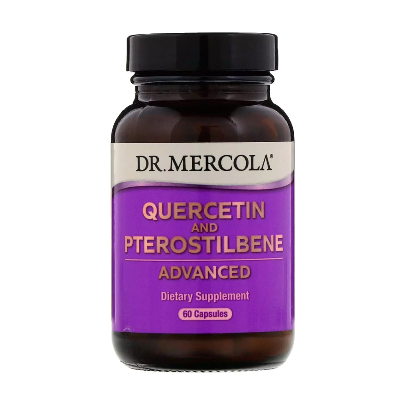 

Кверцетин та птеростильбен Dr. Mercola Quercetin and Pterostilbene Advanced, 60 капсул