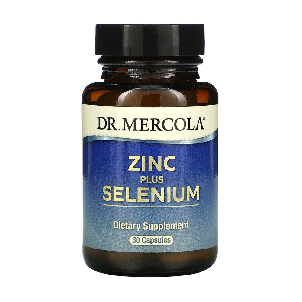 

Мінеральний комплекс Dr. Mercola Zinc plus Selenium Цинк плюс селен, 30 капсул