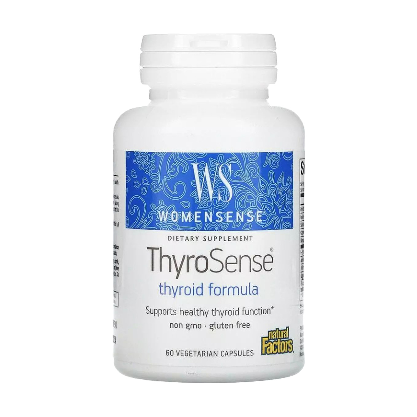 

Підтримка щитовидної залози Natural Factors WomenSense ThyroSense, 60 капсул