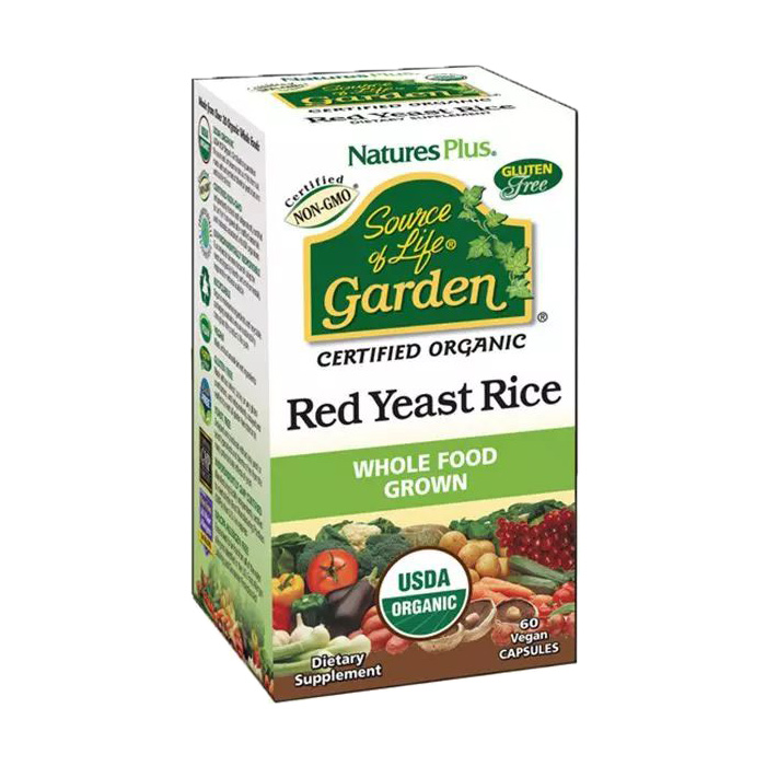 

Червоний дріжджовий рис NaturesPlus Source of Life Garden Red Rice Yeast, 60 капсул