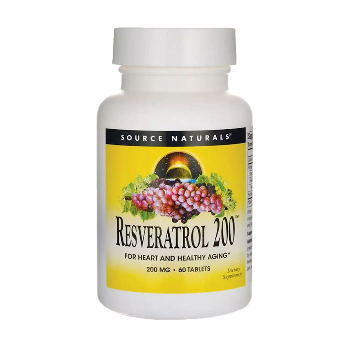 

Ресвератрол Source Naturals Resveratrol 200 мг, 60 таблеток