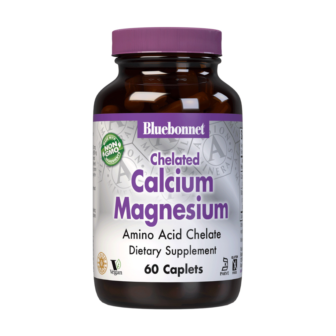 

Хелатний кальцій та магній Bluebonnet Nutrition Chelated Calcium Magnesium, 60 каплет