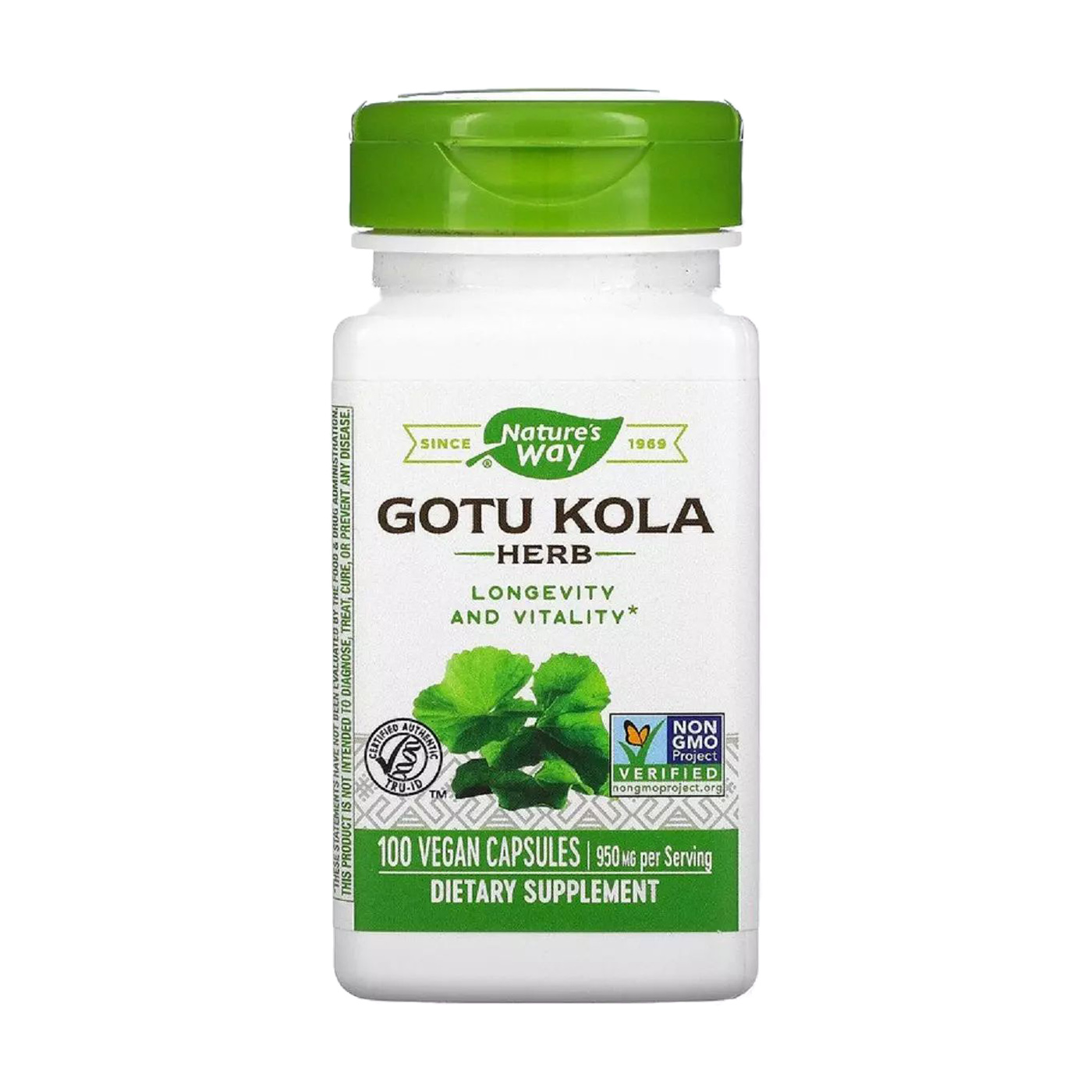 

Готу Кола Nature's Way Gotu Kola 950 мг, 100 капсул