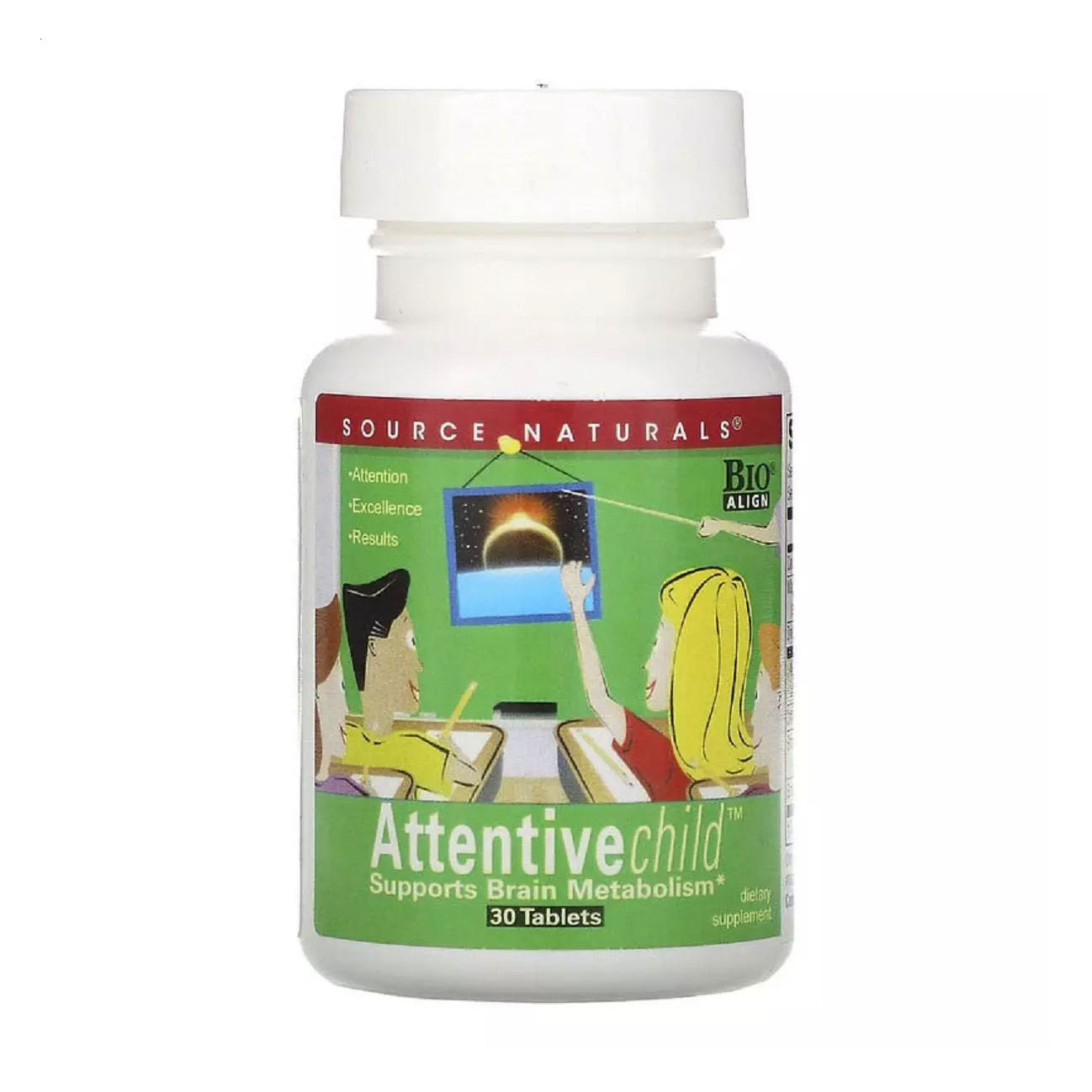 

Комплекс уважна дитина Source Naturals Attentive Child, 30 таблеток